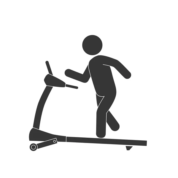 Walker fitnessapparatuur — Stockvector