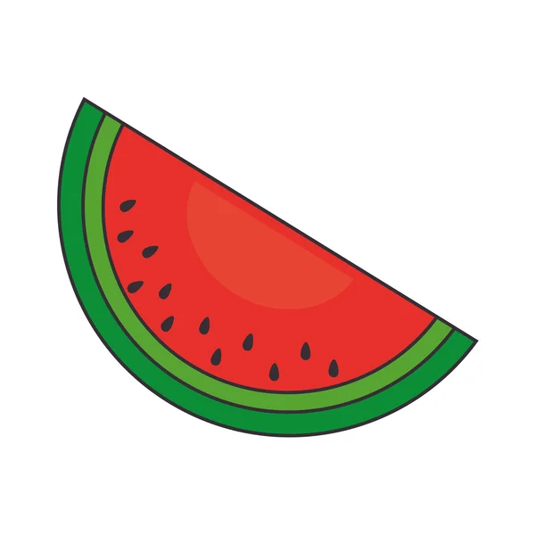 Sandía fruta fresca — Vector de stock