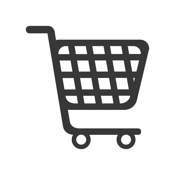 Cart supermarket shopping — Stock Vector