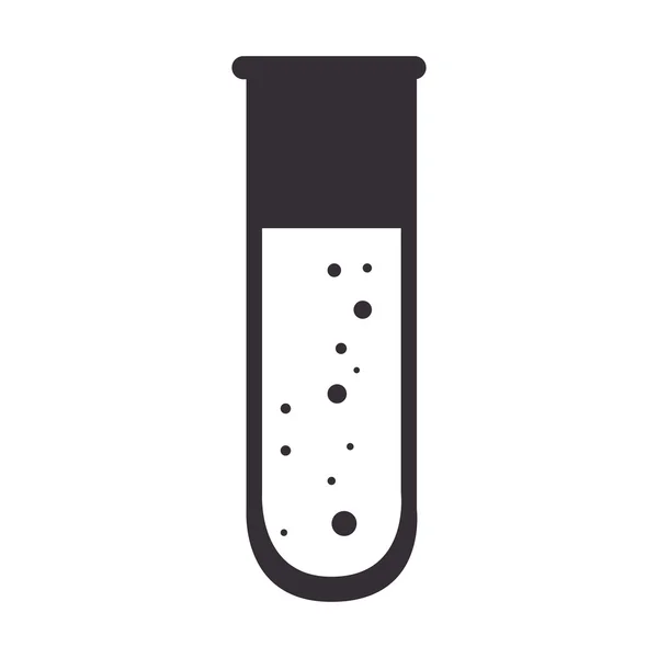 Vidrio de frasco de muestra química — Vector de stock