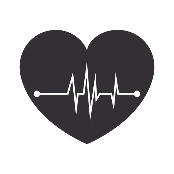 Cardiologia medicina cardíaca — Vetor de Stock