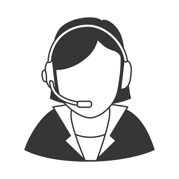 Personen-Headset — Stockvektor