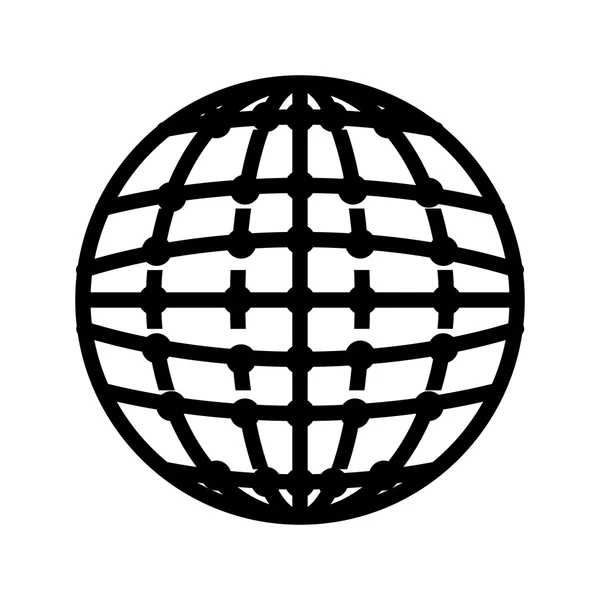 Globe anslutning global — Stock vektor