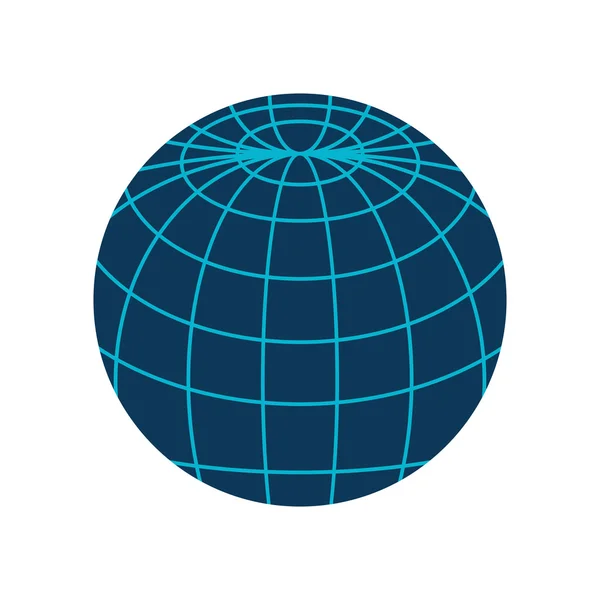 Connexion globe global — Image vectorielle