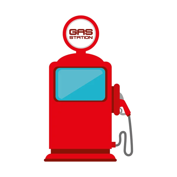 Benzin pompa istasyonu — Stok Vektör
