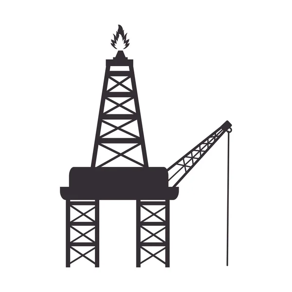 Torre chama fogo indústria —  Vetores de Stock