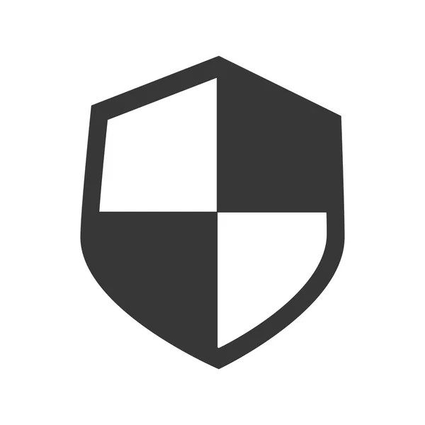 Proteção insígnia escudo — Vetor de Stock