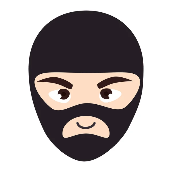 Maske hırsız soyguncu — Stok Vektör