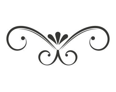 zarif çerçeve dekorasyon izole