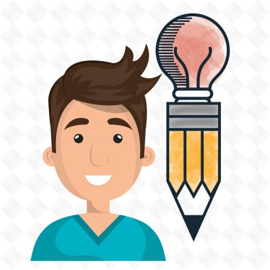 adam genç fikir simgesi