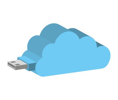 bulut bilgi işlem siluet simge