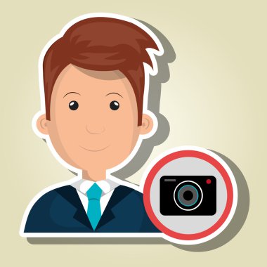 adam kamera fotoğraf simgesi