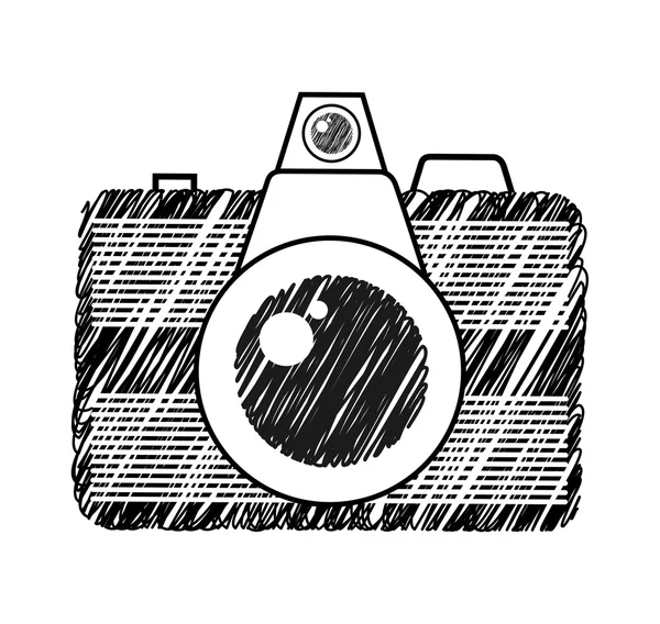 Cámara fotográfica aislado icono — Vector de stock