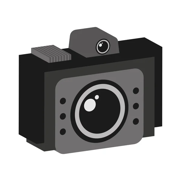 Fotografische geïsoleerde camerasymbool — Stockvector