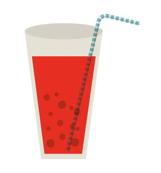 Drink het glas geïsoleerde pictogram — Stockvector