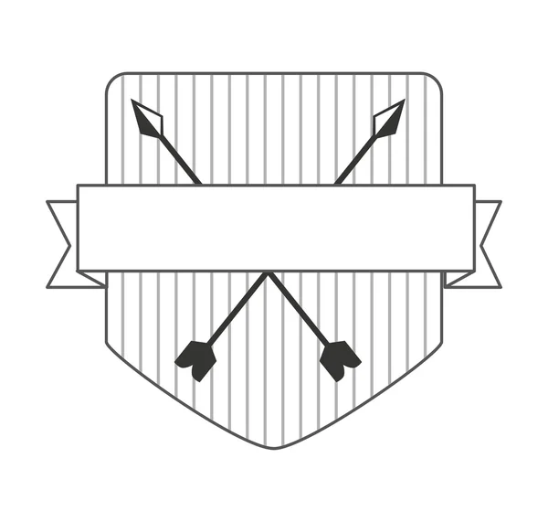 Рамка зі стрічкою ізольований дизайн піктограми — стоковий вектор
