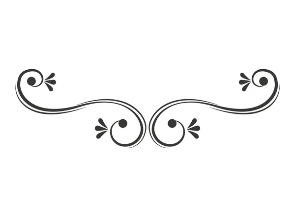 Elegante marco decoración aislada — Vector de stock