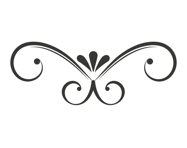 Elegante marco decoración aislada — Vector de stock