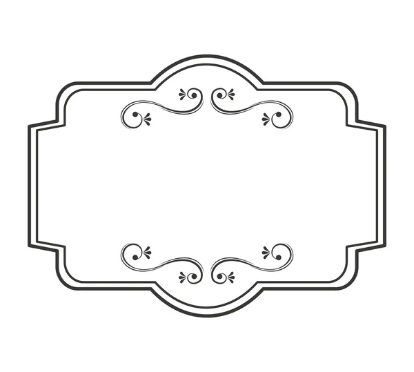 Elegante frame decoratie geïsoleerd — Stockvector