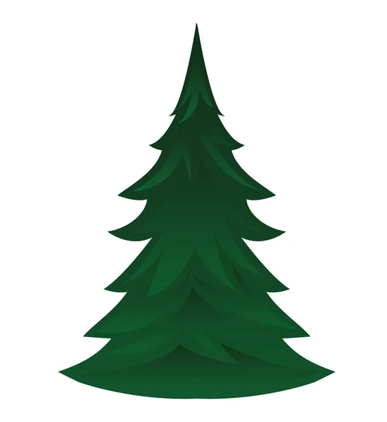 Πεύκο δέντρο απομονωμένες εικονίδιο — Διανυσματικό Αρχείο