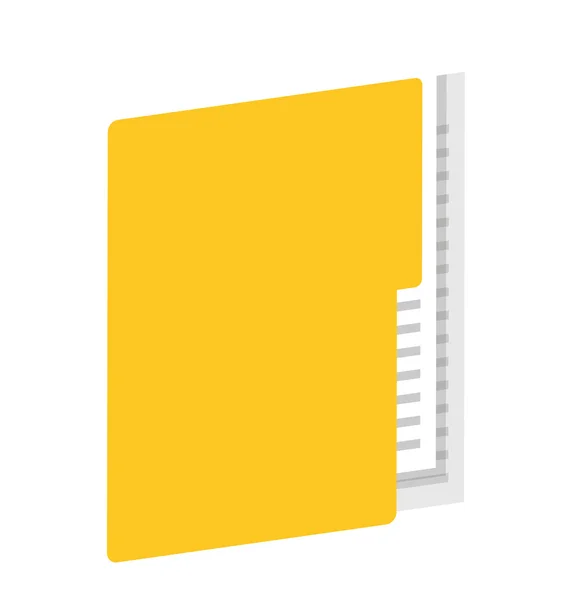 Folder data document icon — Stock Vector