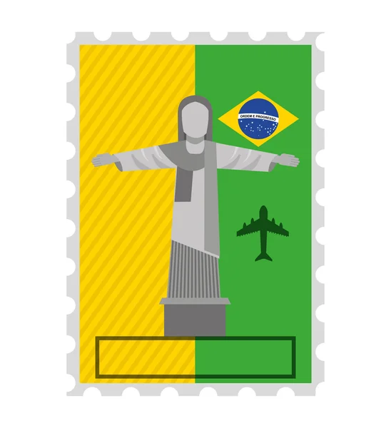 Die klassische Ikone der Postmarke — Stockvektor