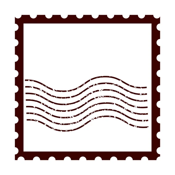 Poststempel klassieke geïsoleerde pictogram — Stockvector