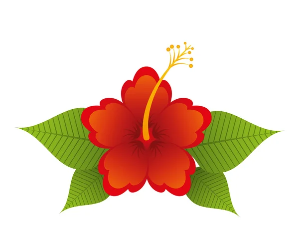 Bloem bloemen natuur pictogram — Stockvector