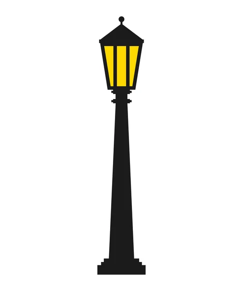 Lanterne parc icône isolée — Image vectorielle