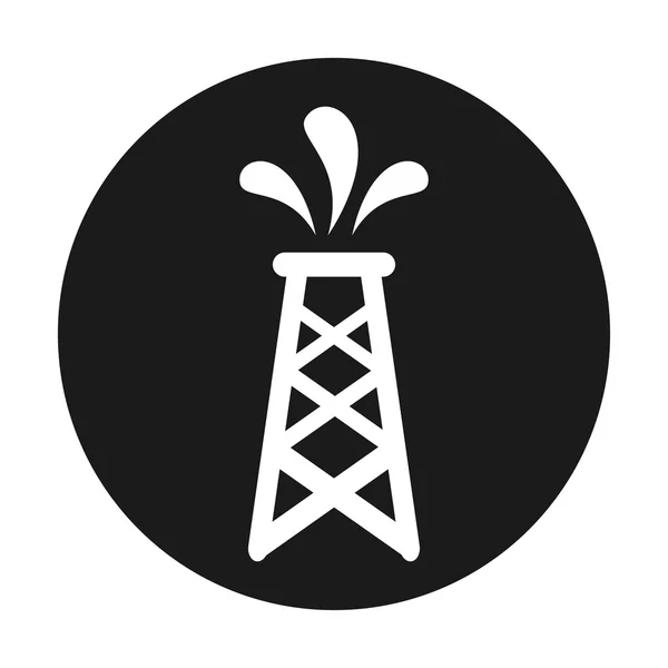 Oil industry isolated icon — Stock Vector