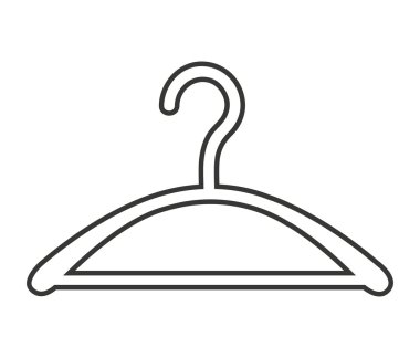 kanca askı giyim izole simgesi