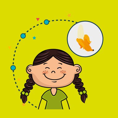 kız meyve gıda sağlıklı