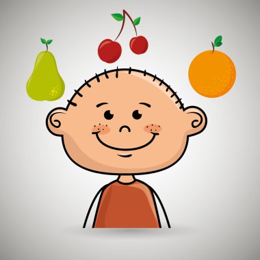 Çocuk meyve gıda sağlıklı