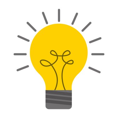 Ampul Işık enerjisi simgesi