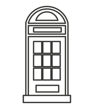 Taksi telefon izole simgesi