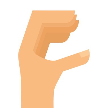 el insan işareti izole simgesi