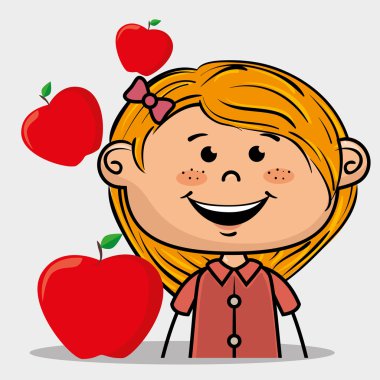 kız çocuk meyve gıda