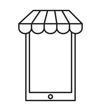 Smartphone teknoloji izole simgesi