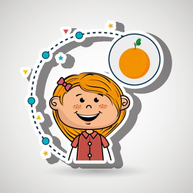 kız meyve gıda sağlıklı