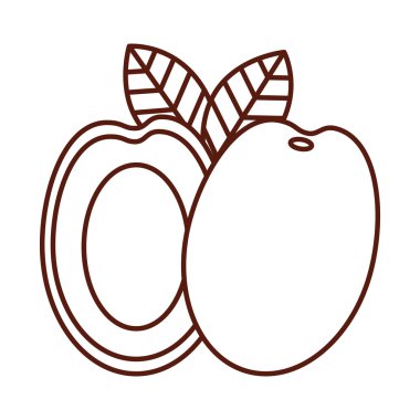 taze meyve lezzetli izole simgesi