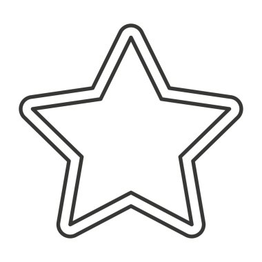 yıldız favori sembolü izole simgesi