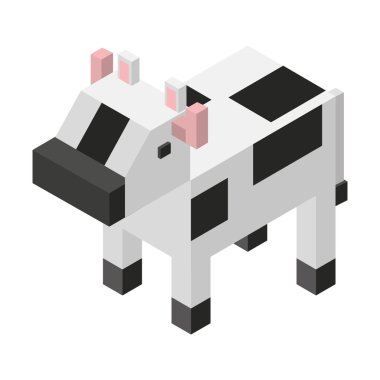 hayvan izometrik izole simgesi