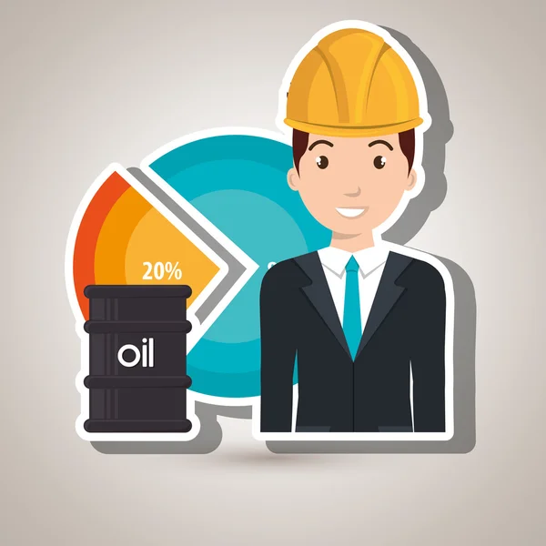 Man economy money — Stock Vector