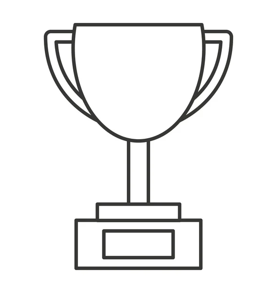 Ikona na białym tle nagrody trofeum — Wektor stockowy