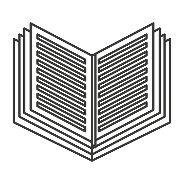 Ikona knihy školní textu — Stockový vektor