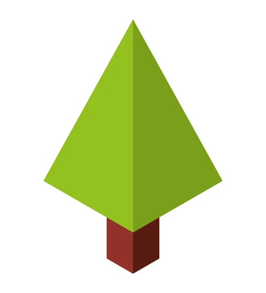 Árbol planta ícono isométrico — Vector de stock