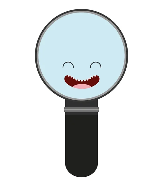 Search magnifying glass isolated icon — Stock Vector