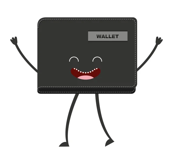 Billetera dinero aislado icono — Vector de stock