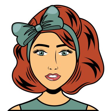 kadın kadın komik pop sanat