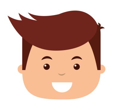 genç adam izole simgesi